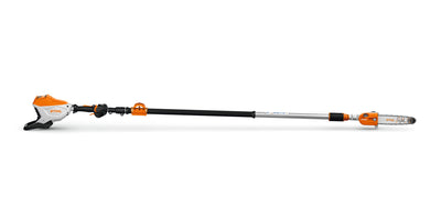 Potatore telescopico a batteria Stihl HTA 160 B visto di lato