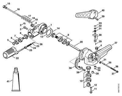 Schema tecnico STIHL FH 135°, HL-KM 135°, HL 135°, HL 75, FH 75, HL 75 K, FH-KM 135°, tavola di riferimento per 42306407305; ricambio non evidenziato