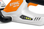 Primo piano delle lame tagliasiepi STIHL HSA 45