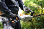 Dettaglio del coltello del tosasiepi Stihl HSA 94 R