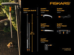 Fiskars QuikFit Telescopic Shaft M 1000666, regolabile da 140 a 240 cm, compatibile con accessori QuikFit Curved Saw 1000691, Tree Cutter 1001410, Straight Saw 1000692, Gutter Cleaner 1001414, Fruit Picker 1000693. Non compatibile con UPX82/UPX86.