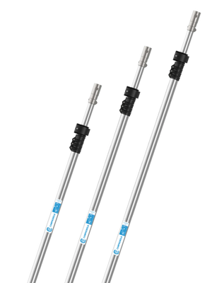 Perche télescopique en aluminium pour peignes pneumatiques