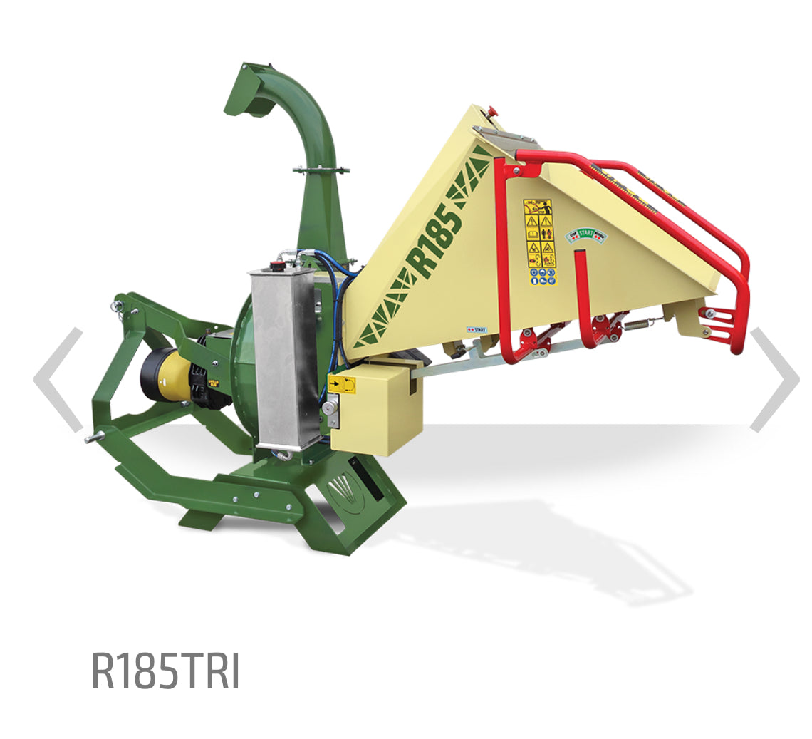 Cippatore biotrituratore Negri R185TRI con scarico girevole