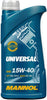 Olio motore Mannol Universal 15W-40, API SN/CH-4, ACEA A3/B4, tecnologia Ester, lubrificante per motori diesel e benzina, confezione da 1 litro, adatto per veicoli leggeri e pesanti, prestazioni elevate, protezione avanzata del motore.