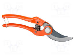 Bypass-Schere mit gestanztem/gepresstem Stahlgriff und abgewinkeltem Schneidkopf - P121-23-F