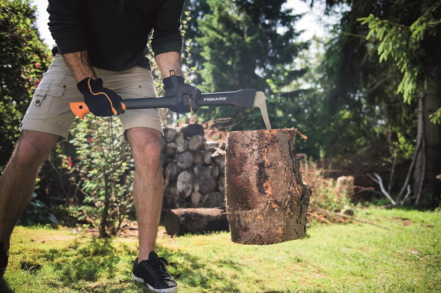 Fiskars XA22 zappino tiratronchi per spostamento tronchi e legna da ardere