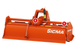 Vista posteriore fresatrice SICMA RC con numerazione evidenziata delle componenti 8 e 9