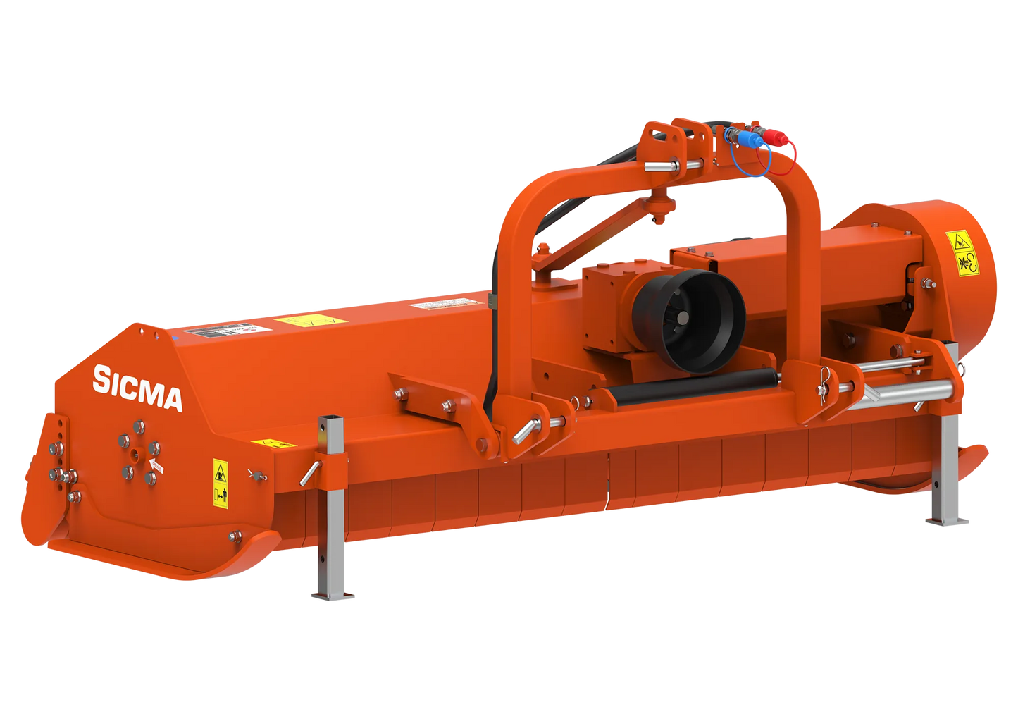 Trinciatutto spostabile Sicma TE 160 vista frontale con rullo e cofano