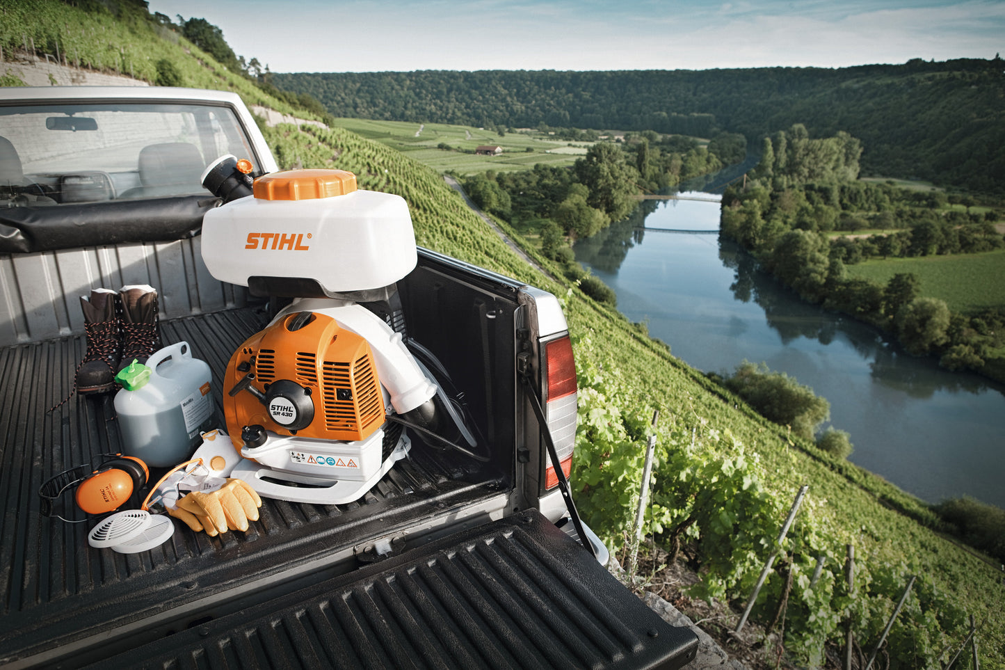 Atomizzatore Stihl SR 430 a zaino per nebulizzazione con grande gettata