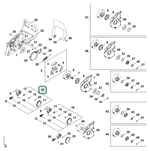 Schema tecnico STIHL 028, 028 W, 028 WB, 028 Q, ricambio 11186403210 evidenziato in posizione 10