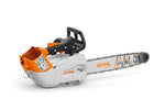 Motosega a batteria Stihl MSA 190 T con vano batteria aperto