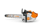 Motosega a batteria Stihl MSA 190 T vista dal lato opposto
