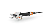 Cesoia a batteria Stihl ASA 130 in vista prospettica con lame aperte