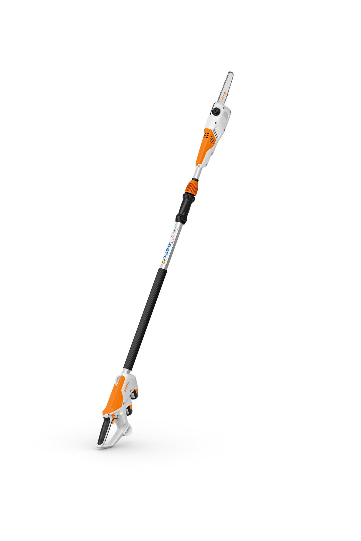 Potatore telescopico a batteria Stihl HTA 30 su sfondo bianco