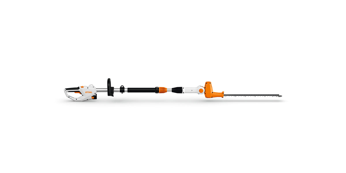 Tagliasiepi a batteria Stihl HLA 40 visto lateralmente dal lato opposto