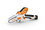 Potatore a batteria Stihl GTA 20 in vista laterale anteriore