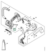 Schema tecnico STIHL MS 194 T, MS 194 TC-E, ricambio 11377901005 evidenziato in posizione 2