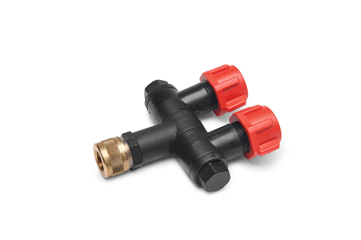 Ugello a Forcella Stihl per irroratori, con due ugelli orientabili per una nebulizzazione direzionale efficiente