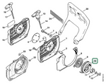 Schema tecnico STIHL 036 WVH, 036, 036 BR, 036 W, 036 Arctic, ricambio 11281950400 evidenziato in posizione 10