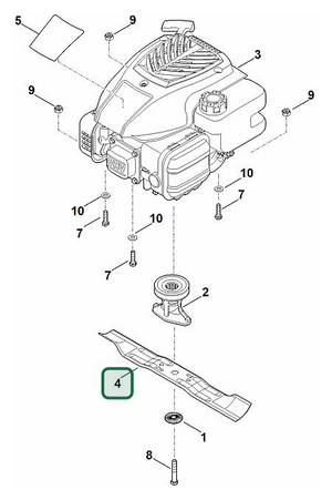 Schema tecnico STIHL RM 248.1, ricambio 63507020103 evidenziato in posizione 4