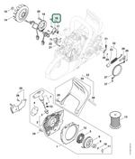 Schema tecnico STIHL MS 500i-W, MS 500i, ricambio 11474005801 evidenziato in posizione 16