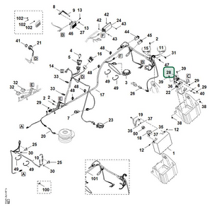 Schema tecnico STIHL RT 5097.0 Z, ricambio 61704303100 evidenziato in posizione 28