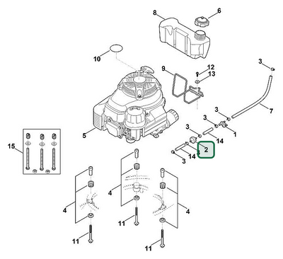 Schema tecnico STIHL RM 756.0 GS, ricambio 00003581808 evidenziato in posizione 2