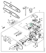 Schema tecnico STIHL HT 131, HT 130, ricambio 41826407100 evidenziato in posizione 16
