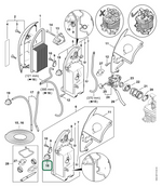 Schema tecnico STIHL BR 550, ricambio 00003506202 evidenziato in posizione 18