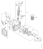 Schema tecnico STIHL FR 410 C-E, tavola di riferimento per 42821900600; ricambio non evidenziato