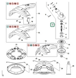 Schema tecnico STIHL FS 56 R, FS 56 (4144), ricambio 41446400100 evidenziato in posizione 1