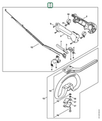 Schema tecnico STIHL KM 235 R, FS 235 R, FS 235.0 R, ricambio 41517904903 evidenziato in posizione 1