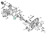 Schema tecnico STIHL MS 341, ricambio 95030030354 evidenziato in posizione 2