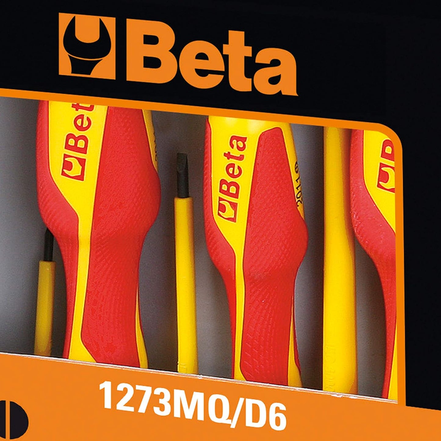 Set Beta 1273MQ/D6 giraviti isolati con impugnature rosso giallo