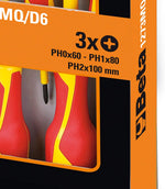 Misure giraviti Phillips set isolati Beta 1273MQ/D6 PH0x60 PH1x80 PH2x100 mm