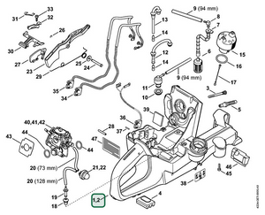 Schema tecnico STIHL TS 700, ricambio 42243500814 evidenziato in posizione 2