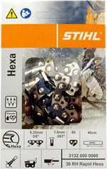 Confezione catena STIHL Hexa 36 RH Rapid Hexa 3/8 passo 9,32 mm spessore 1,6 mm