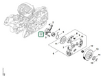 Schema tecnico STIHL MS 291 C-BEQ, MS 271 C-BE, MS 271, MS 291, MS 291 C-BE, ricambio 11416403203 evidenziato in posizione 1