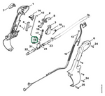 Schema tecnico STIHL SR 200, SR 200-D, ricambio 96459517459 evidenziato in posizione 19