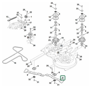 Schema tecnico STIHL RT 5097.1 Z, ricambio 61607020110 evidenziato in posizione 8