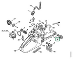 Schema tecnico STIHL MS 280 C-BQ, MS 280 C-B, MS 280, MS 270, MS 270 C-B, ricambio 11237912800 evidenziato in posizione 4