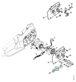 Schema tecnico STIHL MSE 170 C-Q, MSE 190 C-Q, MSE 170 C-BQ, ricambio 12096421200 evidenziato in posizione 21