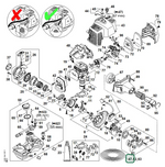 Schema tecnico STIHL HL 92 KC-E, HL 92 C-E, ricambio 00009302802 evidenziato in posizione 47