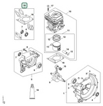 Schema tecnico STIHL FS 411 C-EM, FS 411.0 C-EM, ricambio 41470071602 evidenziato in posizione 19