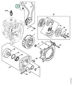 Schema tecnico STIHL FR 235 T, FR 235, ricambio 41514001310 evidenziato in posizione 3