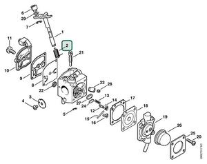 Schema tecnico STIHL SH 85-D, SH 85, SH 55 C KAT, SH 55, ricambio 11231223000 evidenziato in posizione 2
