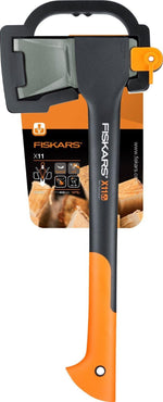 Ascia da spacco Fiskars X11 con confezione e protezione lama