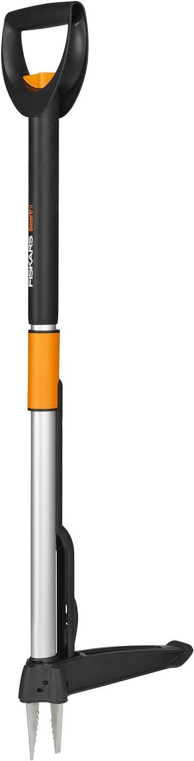 Estirpatore telescopico Fiskars SmartFit nero e arancione