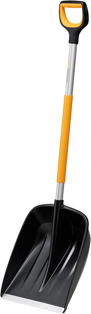 Pala da neve Fiskars X-Series 1057177 in alluminio e polimero nero arancione