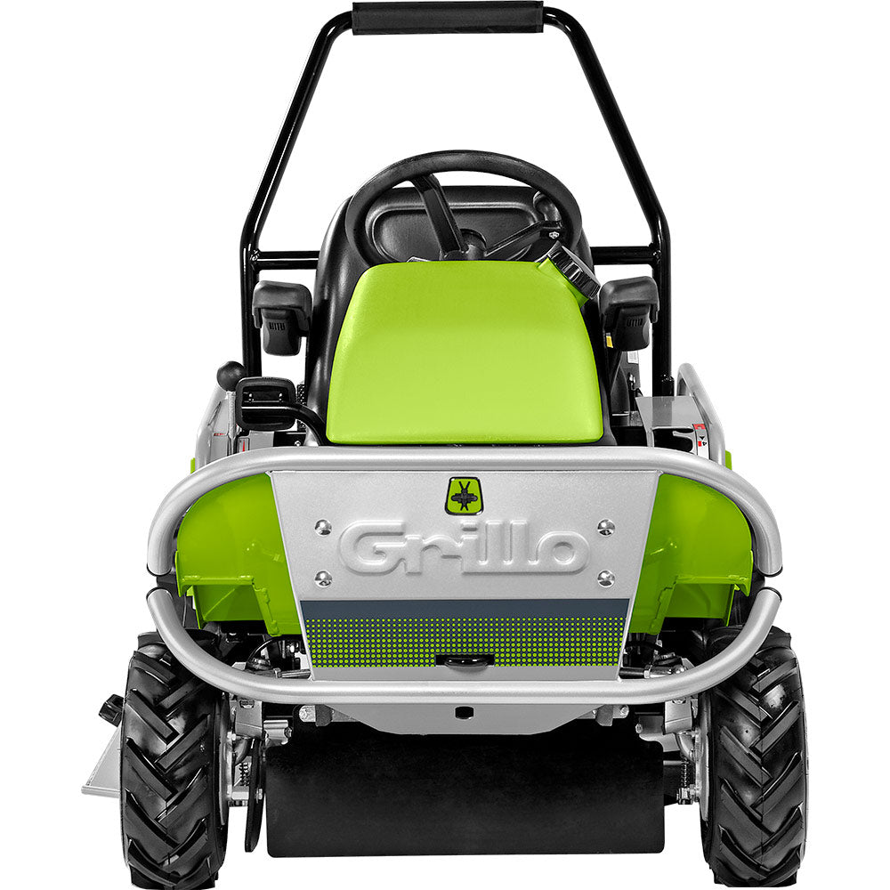 Grillo Climber 9.22 trattorino trinciaerba vista frontale con paraurti
